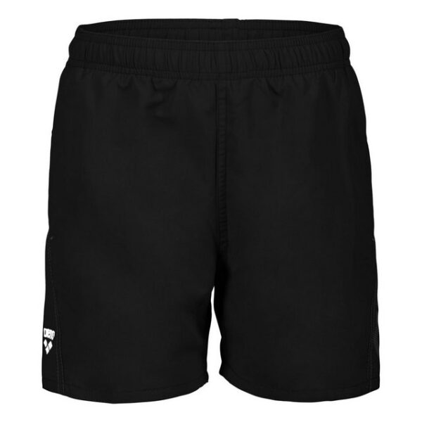 Absolut trendy und ein Highlight am Strand und im Schwimmbad - die sportlichen Badeshorts für Jungen von Arena. Diese coolen Shorts sind gemacht um in Wellen zu springen und aktiv Badespaß zu erleben. Mit ihrem lässigen Schnitt lassen sie reichlich Bewegungsfreiheit zum Überschlagen und Eintauchen. Das unifarbene Design wird mit einem großen kontrastfarbenem Logoprint auf der linken Seite optimal in Szene gesetzt und ist die Miniversion der Herrenstrandshorts von Arena. Hochwertige Materialien garantieren ein besonders leichtes Tragegefühl und eine hohe Strapazierfähigkeit. Außerdem trocknet der 100% recycelte Stoff selbst im Schatten sehr zügig. Für einen zuverlässigen Halt sorgt der innenliegende Kordelzug und weiteren Tragekomfort bringt der Innenslip aus Mesh