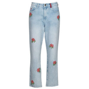 Desigual  Slim Fit Jeans DENIM_MY FLOWER  Blau In Damengrößen erhältlich. DE 32.  Jetzt DENIM_MY FLOWER  von Desigual  auf Spartoo.de versandkostenfrei bestellen! 5% Rabatt mit Code: 5JULDEBF