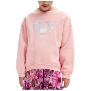 Kinder-Sweatshirt Desigual  -  Rosa In Mädchengrößen erhältlich 10 Jahre