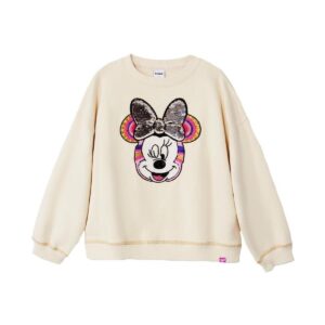 Kinder-Sweatshirt Desigual  -  Weiss In Mädchengrößen erhältlich 10 Jahre