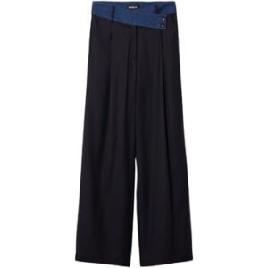 Desigual  Fließende Hosen PANT_GARONA 24WWPW26  Blau In Damengrößen erhältlich. EU XS.  Jetzt PANT_GARONA 24WWPW26  von Desigual  auf Spartoo.de versandkostenfrei bestellen!