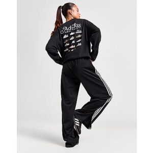 Upgrade deinen Alltags-Look mit diesem adidas Originals Footwear Graphic Long Sleeve T-Shirt für Damen. Dieses Relaxed-Fit Oberteil in Schwarz besteht aus weicher