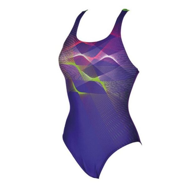 arena Damen Sprite Badeanzug 000471.Der arena Sprite Damen Badeanzug ist der ideale Badeanzug für Sport- und Freizeitschwimmer. Der Badeanzug besteht aus chlor- und salzwasserbeständigem MaxFit Material mit integriertem UV-Schutz UPF50+