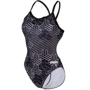 arena Kikko Pro Performance Badeanzug Damen Lightdrop BackDer strapazierfähige und chlorbeständige Kikko Pro Badeanzug Lightdrop Back für Damen ist ideal geeignet für regelmäßige Schwimmerinnen und Wettkampf-Schwimmerinnen. Das Design zeigt eine Neuinterpretation der arena Diamonds. Das höchst chlorresistente MaxLife Eco Material ist äußerst schnelltrocknend und langlebig. Die offene Rückenlösung in Kombination mit dünnen Trägern sorgt für maximale Bewegungsfreiheit.langlebige und chlorbeständige Damen Badeanzugchlorresistente MaxLife Eco Materialschnelltrocknend und langlebigoffene Rückenlösung in Kombination mit dünnen Trägern sorgt für maximale BewegungsfreiheitMaxLife Material enthält mindestens 50% recyceltes Polyester