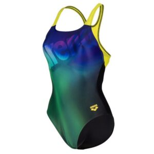 arena Badeanzug Damen Womens Swimmsuit Swim Pro BackUnser MaxFit Eco-Stoff fühlt sich unvergleichlich an. Er ist so weich und dehnbar