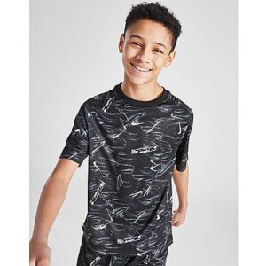 Freshen up your everyday staples with this juniors' Dri-FIT Multi All Over Print T-Shirt by Nike. In a Black colourway with an all-over Swoosh print