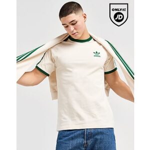 Refresh your everyday style with this men's 3-Stripes T-Shirt from adidas Originals. In a Wonder White and Collegiate Green colourway