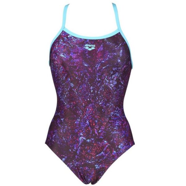 arena Badeanzug Damen W Mountains Texture Light Drop BackZeig deine besten Schwimmleistungen in unserem Mountains Texture-Einteiler. Dieser Damenschwimmanzug ist aus MaxLife-Stoff hergestellt und ist mit wirbelnden Edelsteintönen bedruckt. Mit diesem Damenschwimmanzug sendest du eine farbenfrohe Botschaft. Wir sind einfach begeistert davon