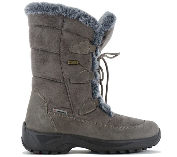 100% Original Lackner Kitzbühel !  Herstellerfarbe:  Taupe   Obermaterial:  Suede-Leder   Zustand:  Neu  und  Originalverpackt          Der Winterstiefel Renate TX Spikes ist aus einem hochwertigen und robusten Suede-Leder gefertigt.   Die Schuhe werden in Europa produziert und die Verarbeitung ist sehr hochwertig.   Weiters hat dieser Schuh am Schaft ein weiches Material