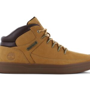 100% Original Timberland !  Herstellerfarbe:  Wheat / Nubuck   Obermaterial:  Nubuck - Leder   Zustand:  Neu  und  Originalverpackt         Dieser Mid-High Boot bietet optimalen Komfort für den Alltag oder Freizeitaktivitäten. Das Obermaterial aus Nubukleder verleiht ihm eine edle Optik und sorgt gleichzeitig für Langlebigkeit und Strapazierfähigkeit. Der braune Schaftrand ergänzt den modernen Look und bietet zusätzlichen Komfort durch seine Polsterung.      Das Textilfutter sorgt für ein angenehmes Tragegefühl und hält deine Füße den ganzen Tag über frisch und trocken. Das Wechselfußbett ermöglicht zudem eine individuelle Anpassung an deine Bedürfnisse.       Obermaterial besteht aus Premium Timberland Nubukleder.   Strapazierfähiges ReBOTL Futter.  Schnürung für passgenauen Sitz.  Komfortable Polsterung am Bund und Zunge.  Timberland Markenlogo.  Polsterndes