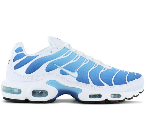 100% Original Nike !  Herstellerfarbe:  Battle Blue / Black / White / Blue Gaze    Obermaterial:  Textil - Mesh - Synthetik   Zustand:  Neu  und  Originalverpackt          Der stylishe Nike Air Max Plus sorgt mit Tuned-Air für erstklassige Stabilität und unvergleichliche Dämpfung. Mit den geschwungenen Designlinien des Originals