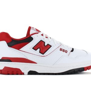 100% Original New Balance !  Herstellerfarbe:  White / Red   Obermaterial:  Leder   Zustand:  Neu  und  Originalverpackt         Der legendäre New Balance 550 stammt aus dem Jahr 1989 und hat eine ganze Generation von Basketballern geprägt. Jetzt kehrt der ikonische Style in einer weiteren einfachen und sauberen Farbgebung zurück