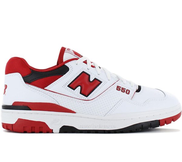 100% Original New Balance !  Herstellerfarbe:  White / Red   Obermaterial:  Leder   Zustand:  Neu  und  Originalverpackt         Der legendäre New Balance 550 stammt aus dem Jahr 1989 und hat eine ganze Generation von Basketballern geprägt. Jetzt kehrt der ikonische Style in einer weiteren einfachen und sauberen Farbgebung zurück