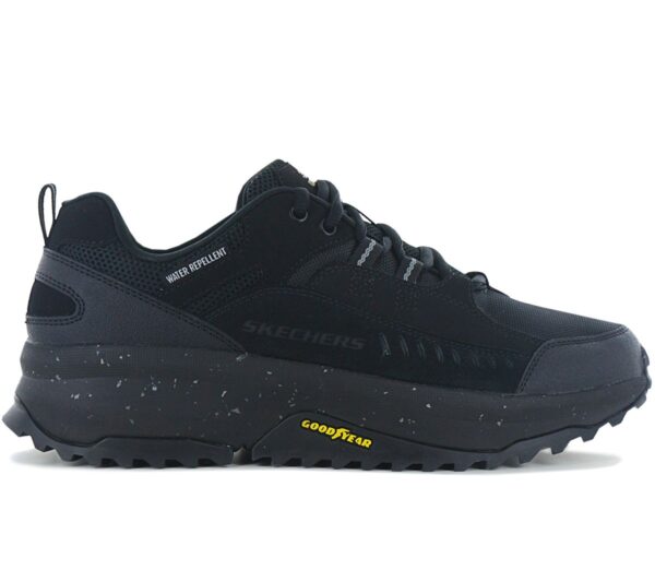 100% Original Skechers !  Herstellerfarbe:  Black   Obermaterial:  Leder / Mesh   Zustand:  Neu  und  Originalverpackt           Erleben Sie die freie Natur mit gepolstertem Komfort mit dem Skechers Bionic Trail - Road Sector. Dieser All-Terrain-Schuh verfügt über ein leichtes