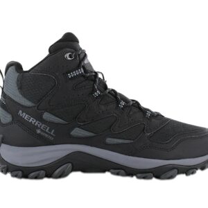 100% Original Merrell !  Herstellerfarbe:  Noir   Obermaterial:  Leder - Synthetik - Textil   Zustand:  Neu  und  Originalverpackt         Schützend und langlebig mit atmungsaktiven Mesh-Einsätzen für die beste Kombination aus Sicherheit