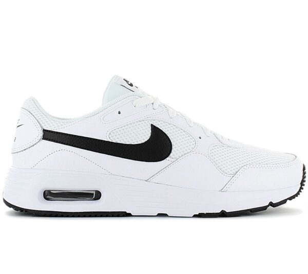 100% Original Nike !  Herstellerfarbe:  White / Black - White   Obermaterial:  Leder - Textil   Zustand:  Neu  und  Originalverpackt         Feiere 50 Jahre Swoosh mit dem Nike Air Max SC. Der Sneaker besticht durch den klassischen Nike Schriftzug und Swoosh-Details. Die lässigen Linien