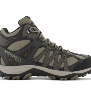 100% Original Merrell !  Herstellerfarbe:  Rocher   Obermaterial:  Mesh / Synthetik   Zustand:  Neu  und  Originalverpackt         Dieser sportliche Wanderschuh ist mit griffiger Gummilaufsohle und wasserdichter GORE-TEX® Membran ausgestattet und bietet deinen Füßen bei allen Touren optimalen Halt und Komfort.      Obermaterial aus Wasserdichten Kunstleder und Mesh.  GORE-TEX® Waterproof Membran ? außergewöhnlich atmungsaktiv und wasserdicht .  Stoßdämpfende und stabilisierende Merrell Air-Cushion? Technologie im Fersenbereich. Robuste