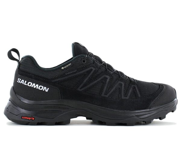 100% Original Salomon !  Herstellerfarbe:  Black / Black / Black   Obermaterial:  Leder - Textil   Zustand:  Neu  und  Originalverpackt         Mit den X Ward GTX Wanderschuhen haben die Alpinsport-Spezialisten von Salomon einen wirklichen vielseitigen Outdoor-Schuhe im Angebot.       Das klassische Design inklusive der traditionellen Schnürung schreit geradezu nach Ausflügen in die Berge