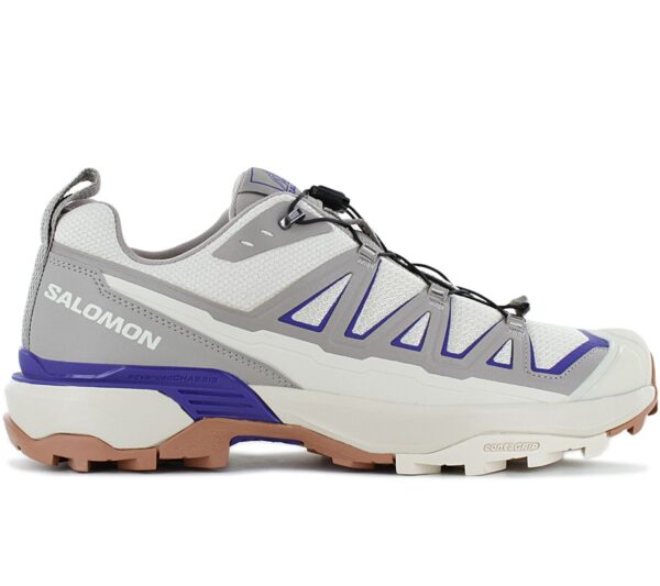 100% Original Salomon !  Herstellerfarbe:  Almond Milk / Vintage Khaki / Spectrum Blue   Obermaterial:  Mesh / Synthetik   Zustand:  Neu  und  Originalverpackt     Ein Hiking-Schuh mit modernen Ansprüchen