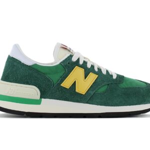 100% Original New Balance !  Herstellerfarbe:  Green / Gold   Obermaterial:  Leder / Textil   Zustand:  Neu  und  Originalverpackt         Die in Boston ansässige Schuhikone New Balance hat den Gründer von Aime Leon Dore