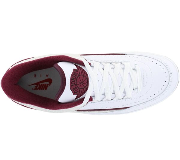 Air Jordan 2 Retro Low - Herren Sneakers Schuhe Weiß-Rot DV9956-103<br> NIKE AIR JORDAN 2 RETRO LOW</br> - Image 3