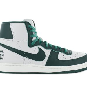 100% Original Nike !  Herstellerfarbe:  SWAN / NOBLE GREEN / SAIL / WASHED GREEN   Obermaterial:  Echtleder   Zustand:  Neu  und  Originalverpackt         Mit dem Terminator High kehrst du zurück in die Ära der Hook Shots