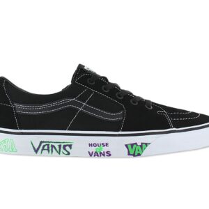 100% Original Vans !  Herstellerfarbe:  Live at Hov Black / White   Obermaterial:  Suede-Leder / Canvas   Zustand:  Neu  und  Originalverpackt         Der Sk8-Low ist eine Neuinterpretation des legendären Hi-Top-Skateschuhs von Vans. Als Low-Top-Schuh präsentiert er sich in ausgewählten Farben und Materialien die eine vertraute Sk8-Hi-Ästhetik vermitteln. Der Sk8-Low besitzt ein Obermaterial aus robustem Suede-Leder und Canvas und verfügt über verstärkte Zehenkappen