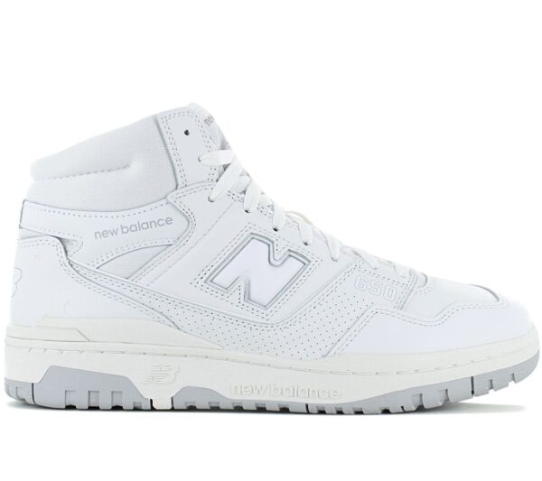 100% Original New Balance !  Herstellerfarbe:  White   Obermaterial:  Leder   Zustand:  Neu  und  Originalverpackt         New Balance präsentiert mit der neuen 650er-Silhouette ein frisches High Top-Modell. Anlehnend an die funktionale Unterstützung und markanten Proportionen der 80er Sportschuhe