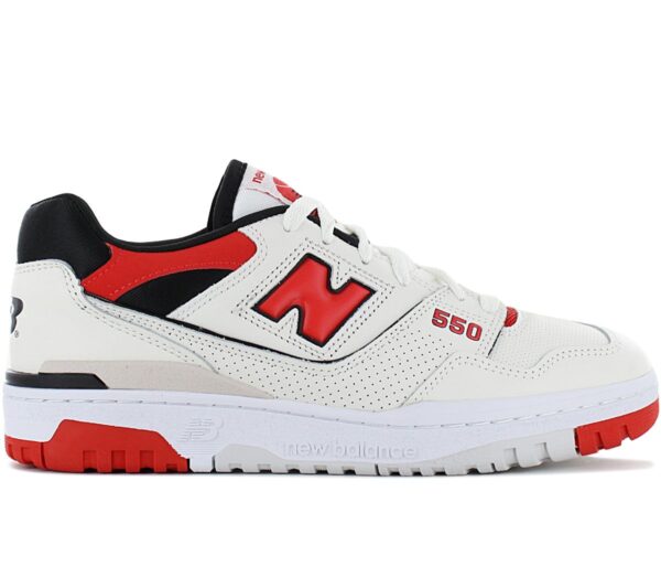 100% Original New Balance !  Herstellerfarbe:  Sea Salt / True Red   Obermaterial:  Leder   Zustand:  Neu  und  Originalverpackt         Der legendäre New Balance 550 stammt aus dem Jahr 1989 und hat eine ganze Generation von Basketballern geprägt. Jetzt kehrt der ikonische Style in einer weiteren einfachen und sauberen Farbgebung zurück