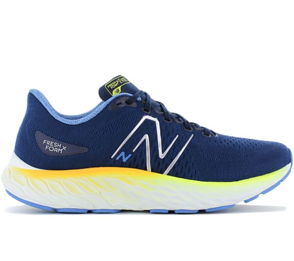 100% Original New Balance !  Herstellerfarbe:  Blau / Weiß / Gelb   Obermaterial:  Mesh / Synthetik   Zustand:  Neu  und  Originalverpackt         Das Obermaterial des New Balance Laufschuhs besteht aus atmungsaktivem Mesh