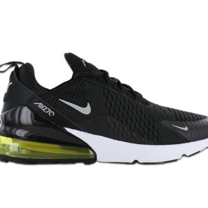 100% Original Nike !  Herstellerfarbe:  Black / Opti Yellow / Light Smoke Grey   Obermaterial:  Textil - Mesh   Zustand:  Neu  und  Originalverpackt         Der Air Max 270 hat ein 270 Grad sichtbares Air-Max-Element in der Ferse verbaut. Und was das bedeutet