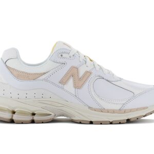 100% Original New Balance !  Herstellerfarbe:  White / Sand   Obermaterial:  Leder   Zustand:  Neu  und  Originalverpackt         Der zukunftsweisende Stil des 2002R hat seine Wurzeln im Hochleistungslaufsport. Inspiriert vom MR2002