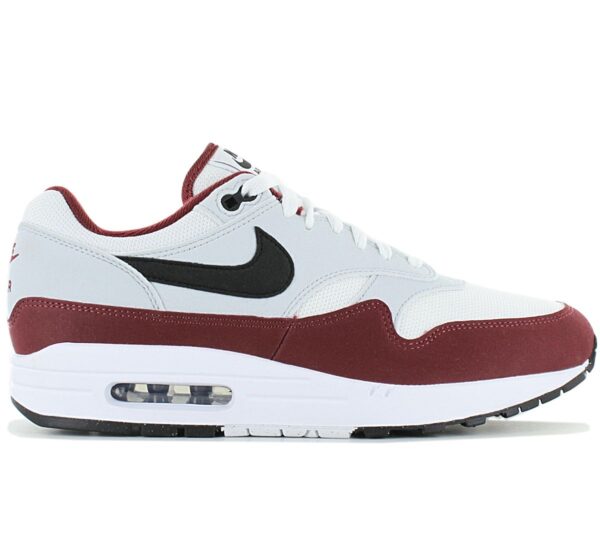 100% Original Nike !  Herstellerfarbe:  White / Black - Dark Team Red   Obermaterial:  Leder - Textil   Zustand:  Neu  und  Originalverpackt          Nike Air Max 1 Sneakers