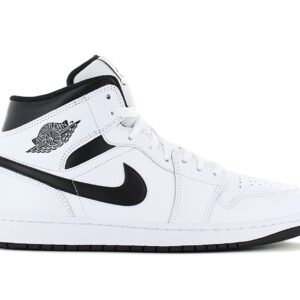 100% Original Jordan !  Herstellerfarbe:  White / Black - White - Black   Obermaterial:  Leder   Zustand:  Neu  und  Originalverpackt         Diese Mid-Top-Version wurde vom originalen AJ1 inspiriert und behält den legendären Look