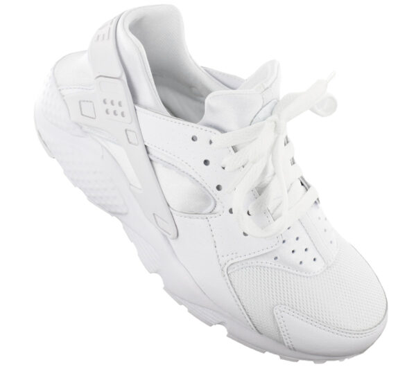 Nike Huarache Run GS - Damen Schuhe Weiß-Platinum 654275-110<br> NIKE HUARACHE RUN</br> - Image 3