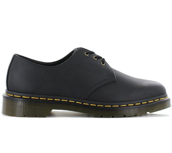 100% Original Dr. Martens !  Herstellerfarbe:  Black   Obermaterial:  Veganes Leder   Zustand:  Neu  und  Originalverpackt         Der klassische Unisex 3-Loch Schuh ? 100 % Vegan.     Das schwarze Felix Rub Off ist ein hochglänzendes Synthetikmaterial mit edlem Tragegefühl und einem dezenten zweifarbigen Finish. Doch trotzdem ist dieser Unisex-Schuh durch und durch ein Doc Martens