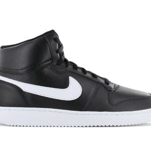 100% Original Nike !  Herstellerfarbe:  Black / White   Obermaterial:  Leder   Zustand:  Neu  und  Originalverpackt         Der Nike Ebernon Mid Sneaker besticht durch das Look-and-Feel von klassischen Basketball-Styles der 80er. Das elegante Cupsole-Design gewährleistet zuverlässige Traktion. Der mittelhohe Schuh sorgt für verbesserten Schutz im Knöchelbereich.       Klassischer Look.  Der mittelhohe Schuhkragen verbessert den Schutz im Knöchelbereich.  Die Gummi-Cupsohle sorgt für Strapazierfähigkeit.   Die traditionelle Zunge und traditionellen Schnürsenkel ermöglichen eine sichere Passform.