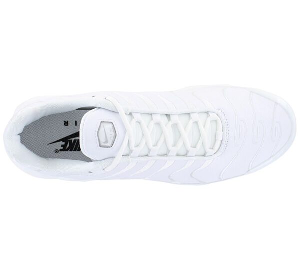 Nike Air Max Plus TN Leather - Triple White - Herren Sneakers Schuhe AJ2029-100<br> NIKE AIR MAX PLUS</br> - Image 3