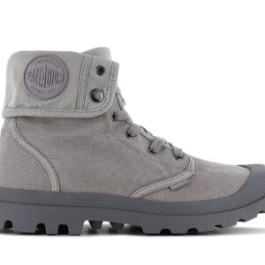 100% Original Palladium !  Herstellerfarbe:  Titanium / High Rise   Obermaterial:  Baumwollcanvas   Zustand:  Neu  und  Originalverpackt         Entdecke den Palladium BAGGY Schuh