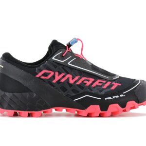 100% Original Dynafit !  Herstellerfarbe:  Black / Fluid Pink   Obermaterial:  Mesh / Synthetik   Zustand:  Neu  und  Originalverpackt         Ein DYNAFIT Bestseller - perfekter Trail-Running Schuh für den Allround-Einsatz auf weichen und matschigen Trails. Dieser Trail-Running Schuh ist eine echte Allzweckwaffe. Mit seiner tiefen und aggressiven POMOCA-Laufsohle gewährleistet der Feline SL selbst auf sehr weichem und schlammigem Untergrund optimale Traktion.     Das Quick-Lacing System wird mit dem Schutz der Invisible-Lacing Technologie kombiniert. Dadurch ist eine schnelle und präzise Anpassung des Schuhs möglich und es gelangen keine kleinen Steine und Schmutz in den Schuh.     Ausgestattet mit einer stützenden und dynamischen Zwischensohle ist der Feline SL somit das perfekte Komplettpaket für jedes Multisport-Abenteuer..       Obermaterial aus Synthetik mit präzisen und komfortable Passform fühlt sich vom ersten Tag an bequem an und passt sich deinen Füßen an.  Gespritzte TPU-Kappe