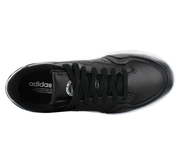 adidas Originals Supercourt  - Damen Schuhe Leder Schwarz EE7727<br> ADIDAS SUPERCOURT J</br> - Image 3