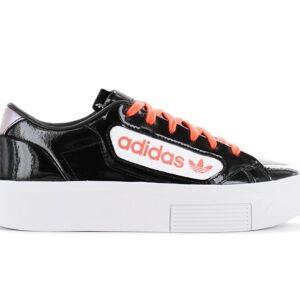 100% Original Adidas !  Herstellerfarbe:  Core Black / Signal Coral / Crystal White   Obermaterial:  Synthetikleder / Synthetik   Zustand:  Neu  und  Originalverpackt         adidas Originals Lackledertrainer zum schnüren mit OrthoLite®-Einlegesohle für zusätzlichen Komfort.       Obermaterial aus beschichtetem Leder und Synthetik.  Schnürschuhe.  Polsterung am Kragen.  Ortholite antimikrobiell Einlegesohle.  Gummisohle.  Synthetik und Textil Futter.