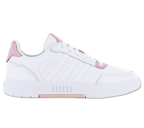 100% Original Adidas !  Herstellerfarbe:  Cloud White / Cloud White / Clear Pink   Obermaterial:  Leder   Zustand:  Neu  und  Originalverpackt         Hol dir klassischen Tennis-Style für den Alltag. Dieser adidas Sneaker kommt mit den legendären 3-Streifen und hat einen cleanen