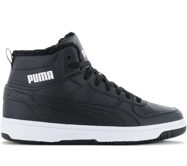 100% Original Puma !  Herstellerfarbe:  PUMA Black / PUMA White   Obermaterial:   Leder-Synthetik   Zustand:  Neu  und  Originalverpackt         Trendige High-Sneaker von Puma aus pflegeleichtem Obermaterial