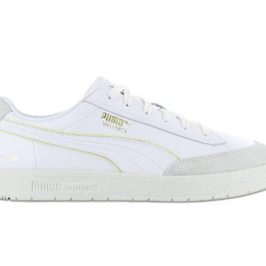 100% Original Puma !  Herstellerfarbe:  Puma White / Yellow Pear / Vgray   Obermaterial:  Leder   Zustand:  Neu  und  Originalverpackt         Rudolf Dassler Legacy feiert den legendären PUMA Formstrip. Dieses schlichte