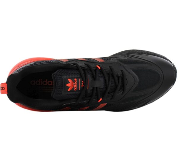 adidas Originals ZX 2K BOOST 2.0 - Herren Schuhe Schwarz-Rot GZ7735<br> ADIDAS ZX 2K BOOST 2.0</br> - Image 3