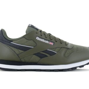 100% Original Reebok !  Herstellerfarbe:  Army Green / Core Black / Cloud White   Obermaterial:  Leder - Textil   Zustand:  Neu  und  Originalverpackt         Die Kombination aus Classic-Style und Funktionalität macht diesen Schuh zu einem Must-have in deiner Sammlung. Durch die Textil-Einsätze gelangt kühlende Luft an deine Füße