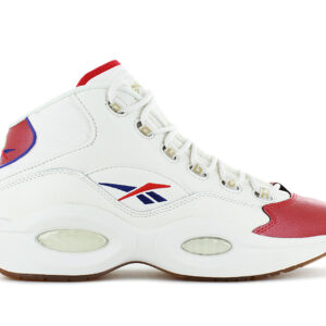 100% Original Reebok !  Herstellerfarbe:  Chalk / Vector Red / Vector Blue   Obermaterial:  Leder   Zustand:  Neu  und  Originalverpackt         Dieser Herrenschuh ist durch und durch von Basketball inspiriert. Mit dem Retro-Sneaker landest du jedes Mal einen stylishen Volltreffer. Vom Premium-Obermaterial aus gewalktem Leder bis hin zum exklusiven roten Reebok Zehenoverlay.       Obermaterial aus naturbelassenem