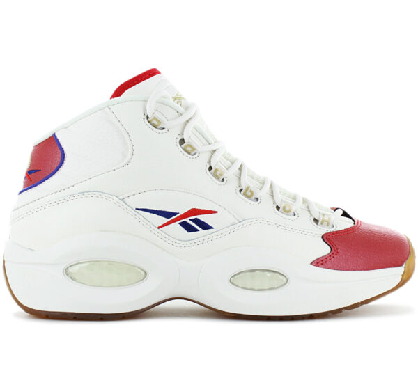 100% Original Reebok !  Herstellerfarbe:  Chalk / Vector Red / Vector Blue   Obermaterial:  Leder   Zustand:  Neu  und  Originalverpackt         Dieser Herrenschuh ist durch und durch von Basketball inspiriert. Mit dem Retro-Sneaker landest du jedes Mal einen stylishen Volltreffer. Vom Premium-Obermaterial aus gewalktem Leder bis hin zum exklusiven roten Reebok Zehenoverlay.       Obermaterial aus naturbelassenem