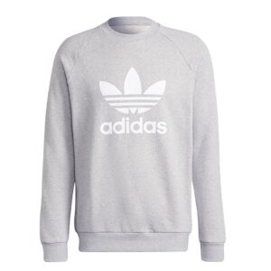 100% Original adidas !  Herstellerfarbe:  Grey / White   Obermaterial:  100% Baumwolle   Zustand:  Neu  und  Originalverpackt          Dieser klassische Pullover ist mit seinem adidas Archiv-Style das ideale Basic. Für ein gemütliches Tragegefühl ist er aus weichem French-Terry. Das extragroße Trefoil Logo auf der Brust sorgt für einen sportlichen Touch und die Rippdetails an Bündchen und Saum lassen das Design schön clean wirken.     adidas arbeitet mit Better Cotton zusammen